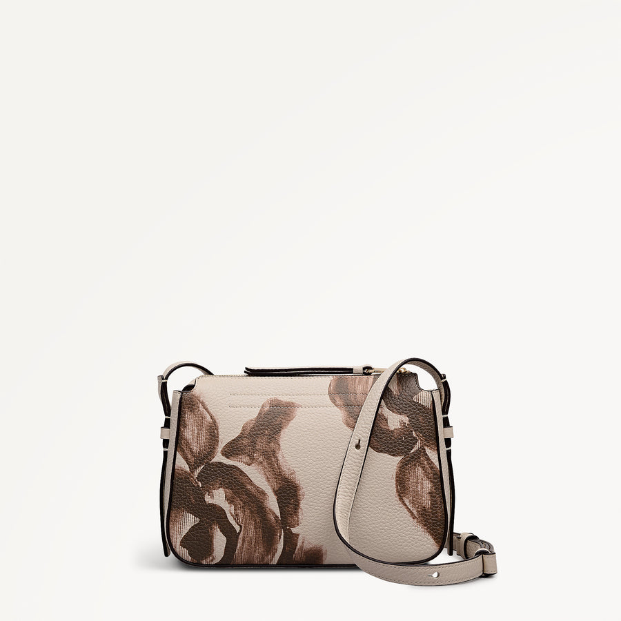 Oak Street -  Floral Small Ziptop Cross Body Salt - 113454