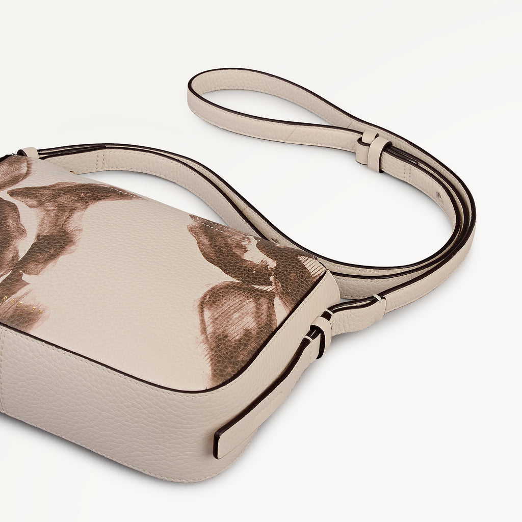 Oak Street -  Floral Small Ziptop Cross Body Salt - 113454