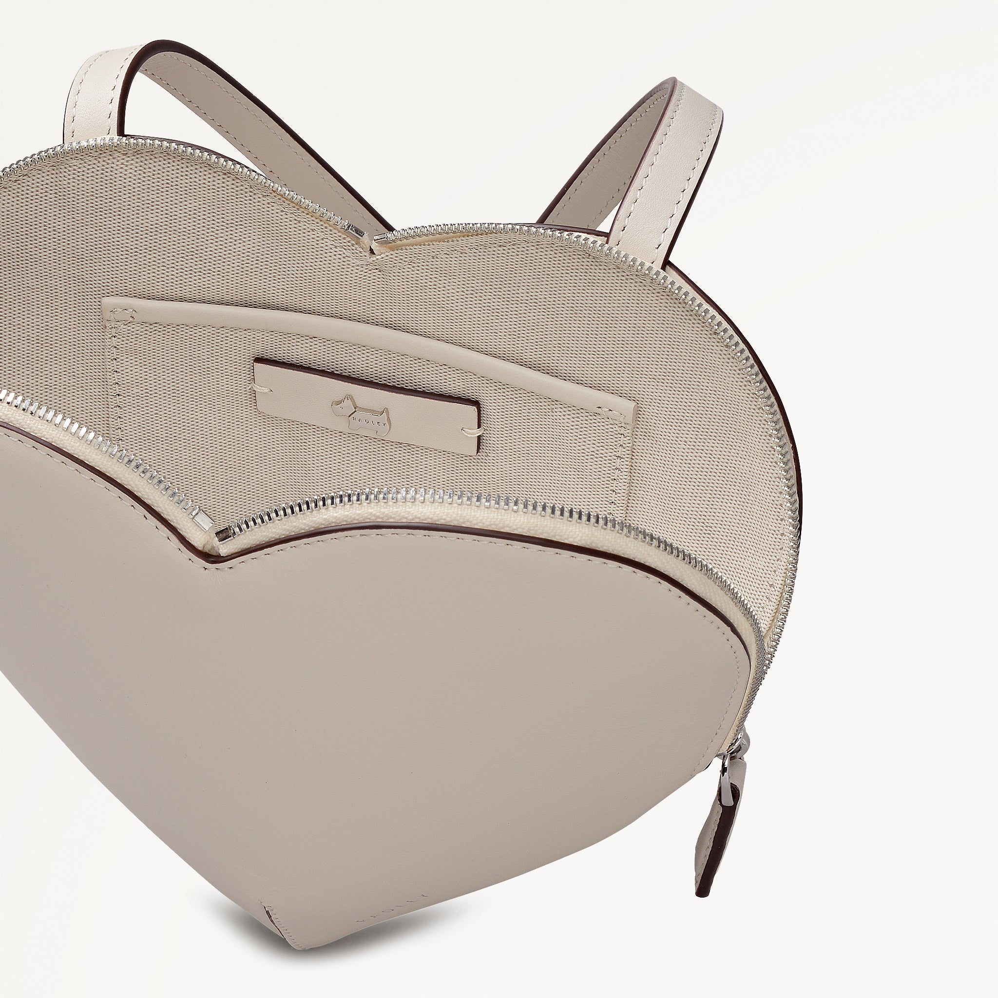 Heart Street Medium Ziptop Cross Body Salt -113459