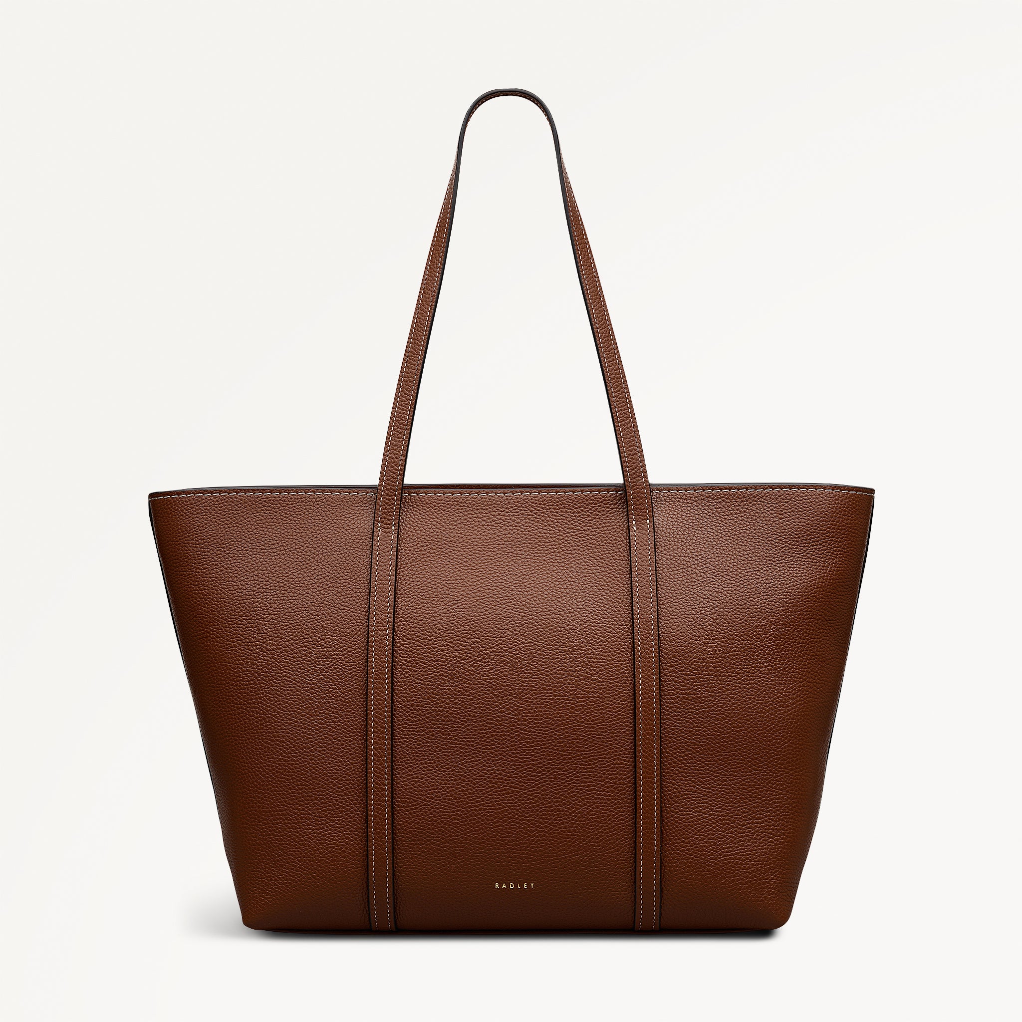 THE WEEKLY LARGE OPEN TOP TOTE COGNAC