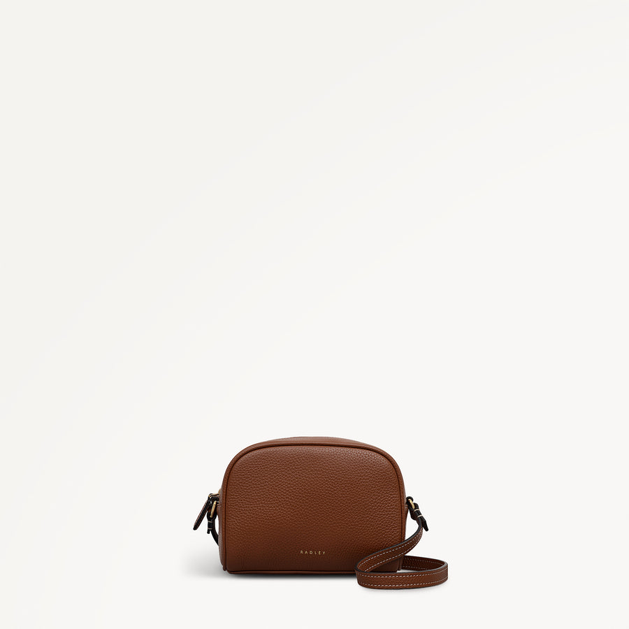 The Daily Small Zip Around Cross Body Cognac  - 113464