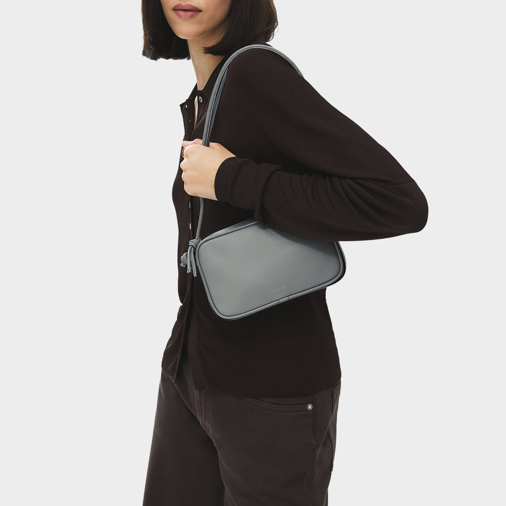 The Camden Small Ziptop Shoulder Steel - 113465