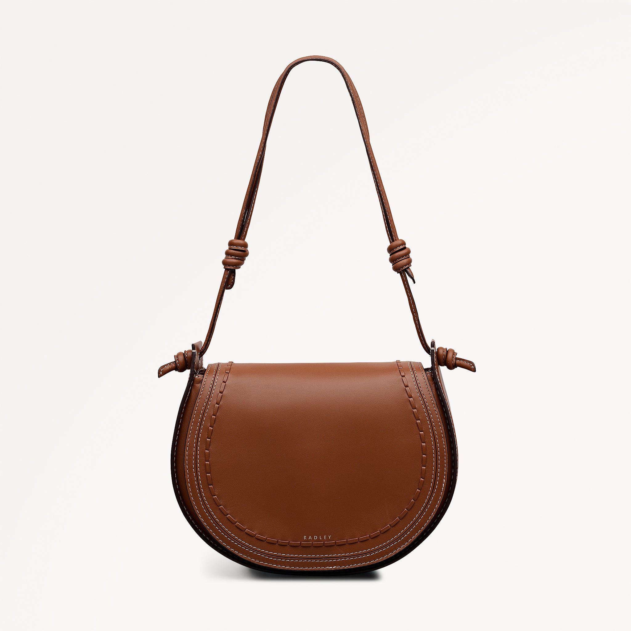 The Camden Medium Flapover Shoulder Cognac - 113467