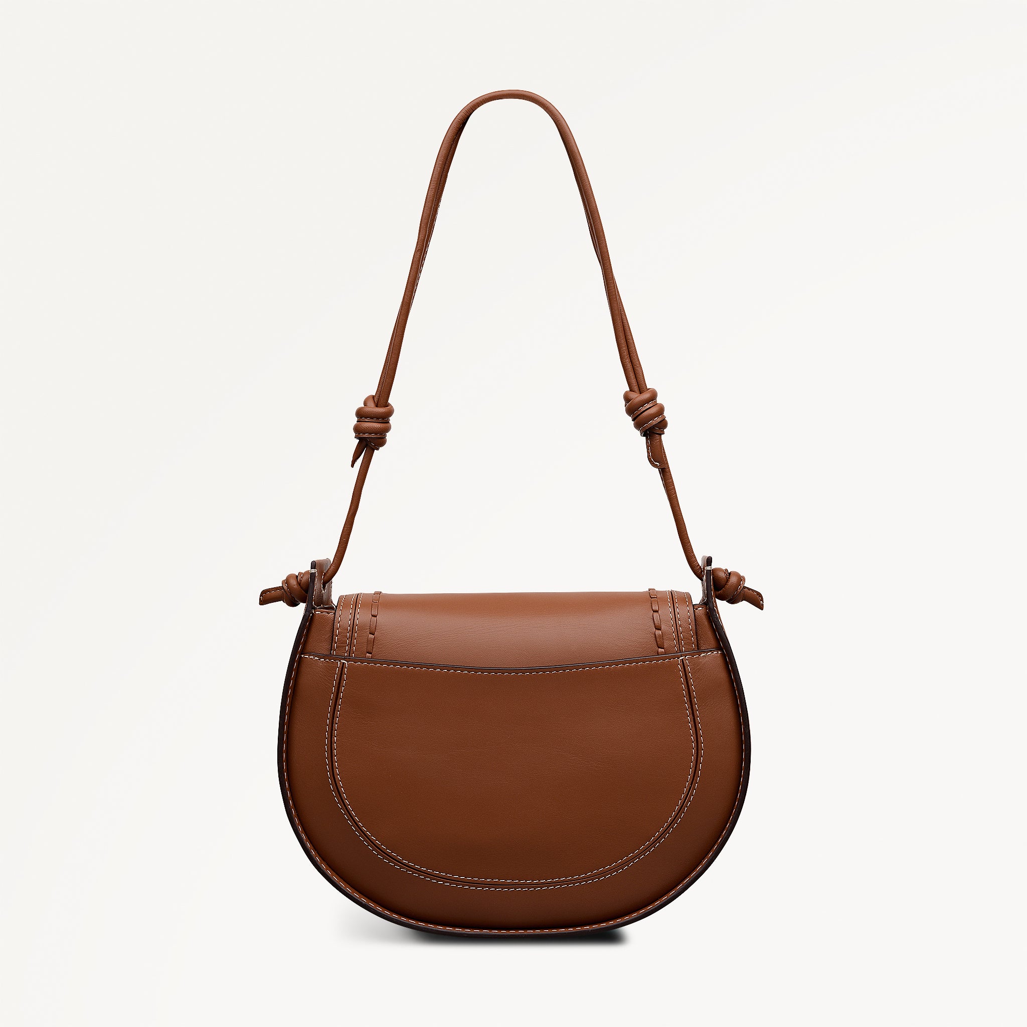 The Camden Medium Flapover Shoulder Cognac - 113467