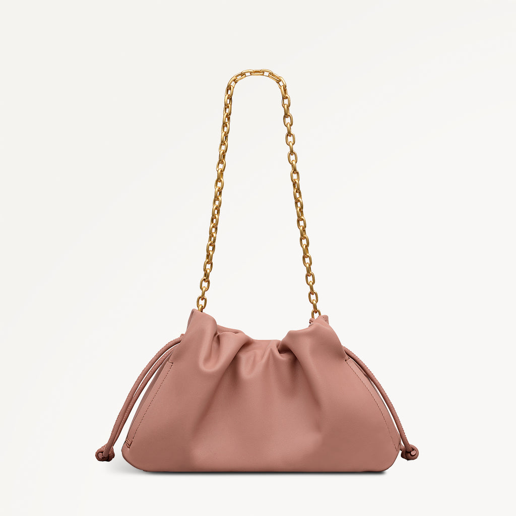 The Roxburgh Small Chain Clutch Carnation - 113468