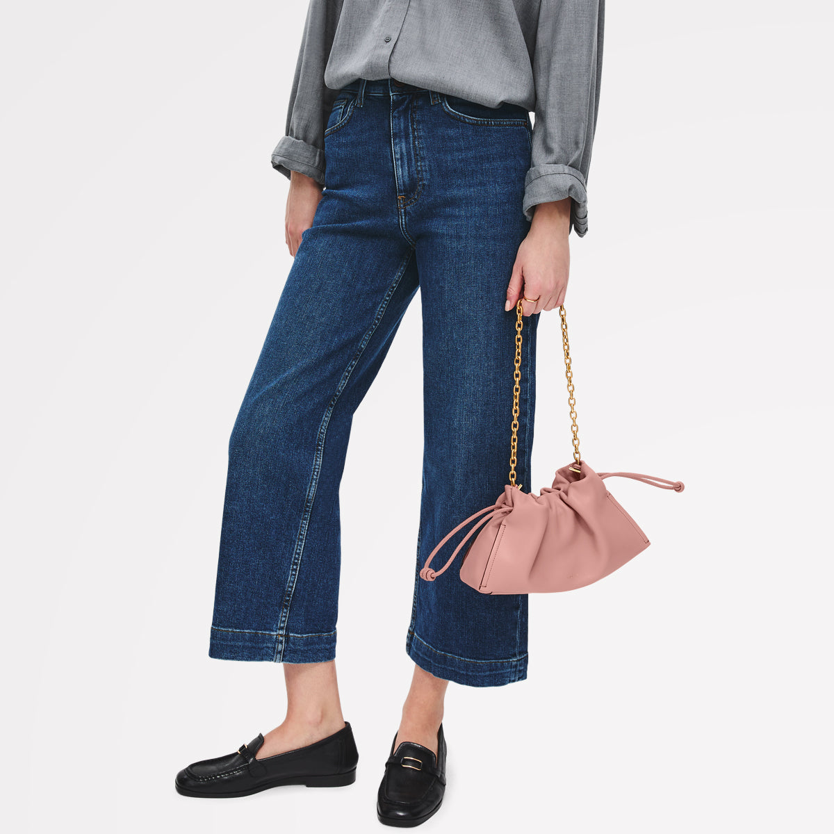 The Roxburgh Small Chain Clutch Carnation - 113468