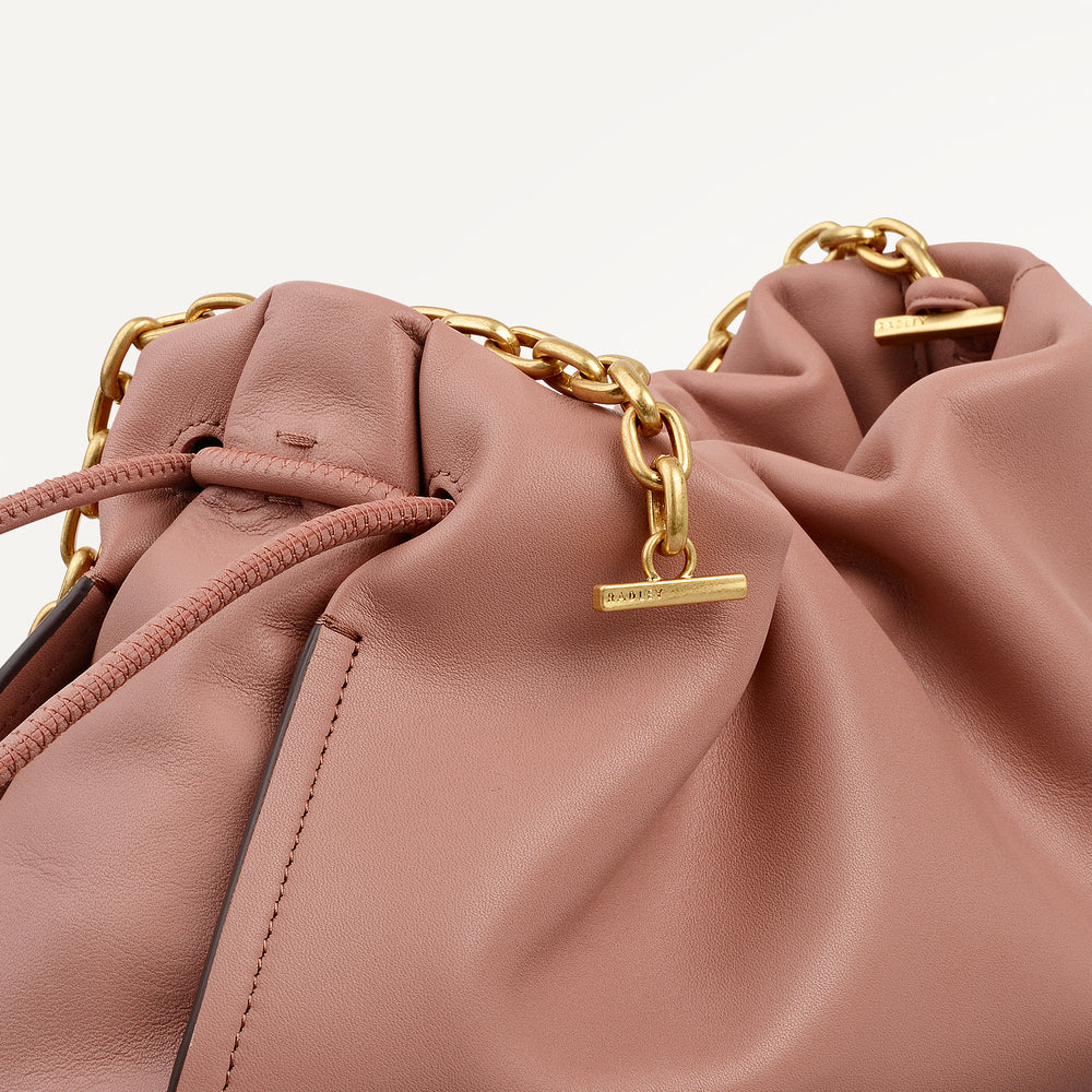The Roxburgh Small Chain Clutch Carnation - 113468