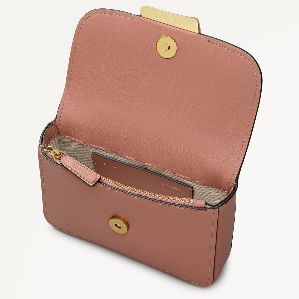 The Belsize Mini Flapover Cross Body Carnation - 113478