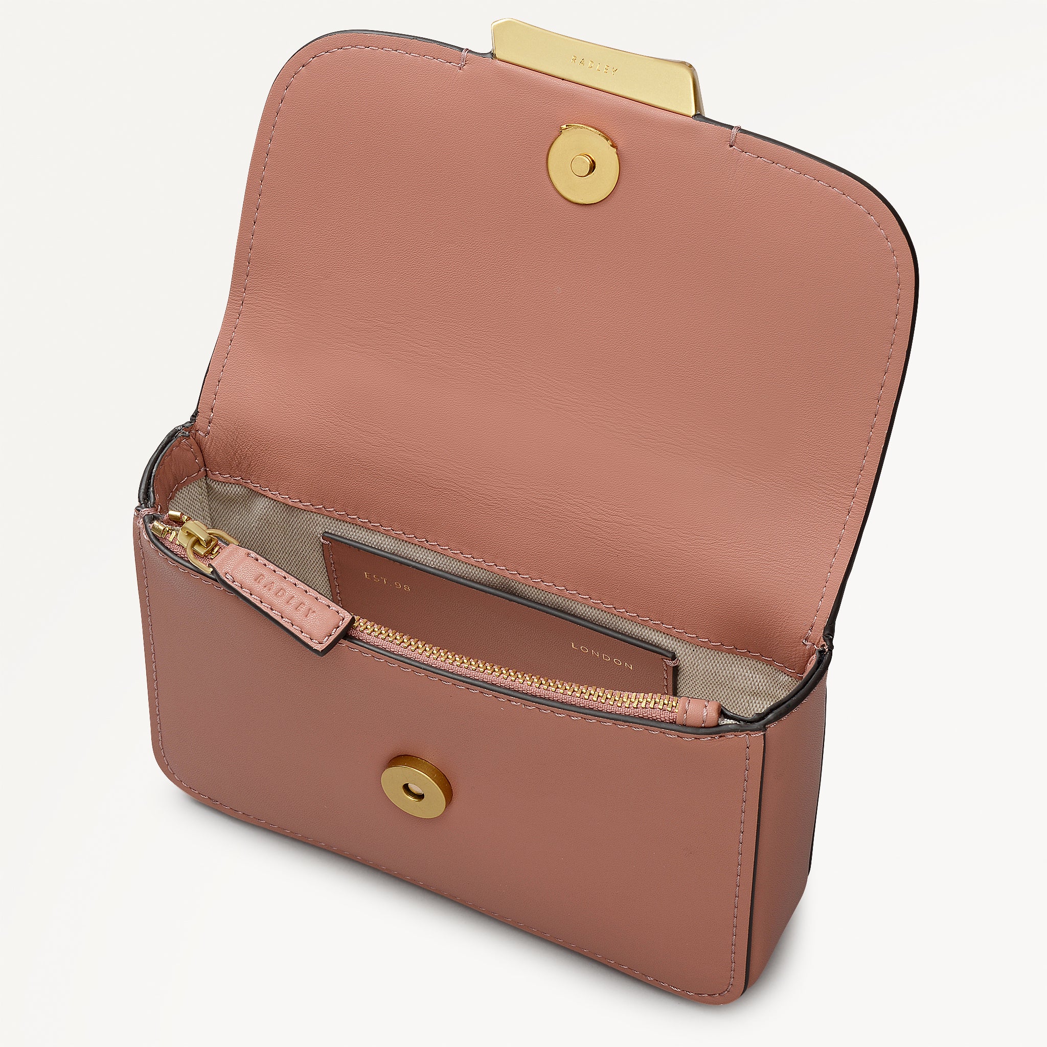 The Belsize Mini Flapover Cross Body Carnation - 113478