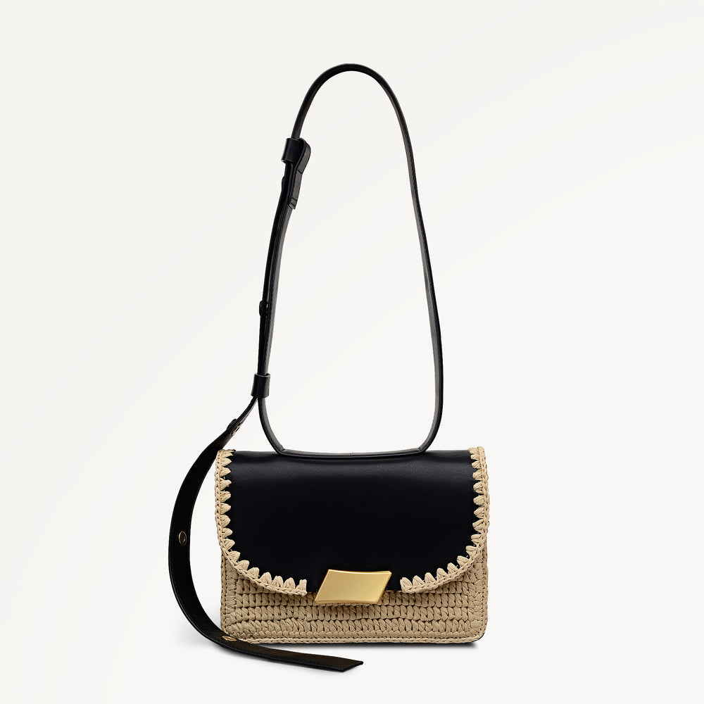The Belsize - Raffia Small Flapover Cross Body - RHF26901