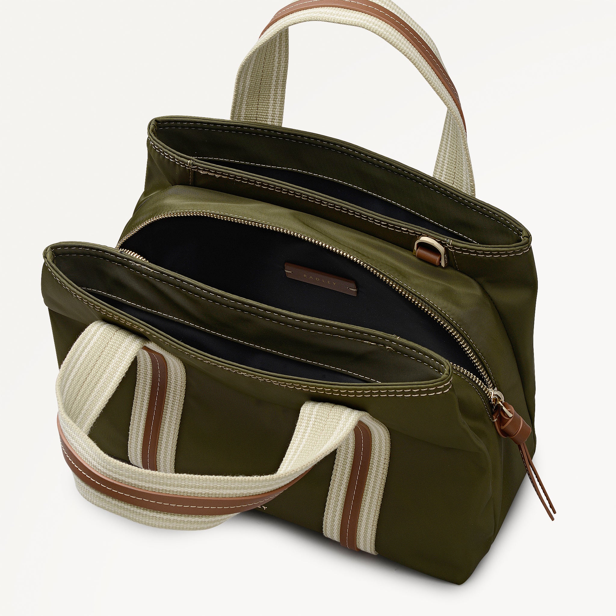 Halley Row Medium Ziptop Grab Olive - 113492