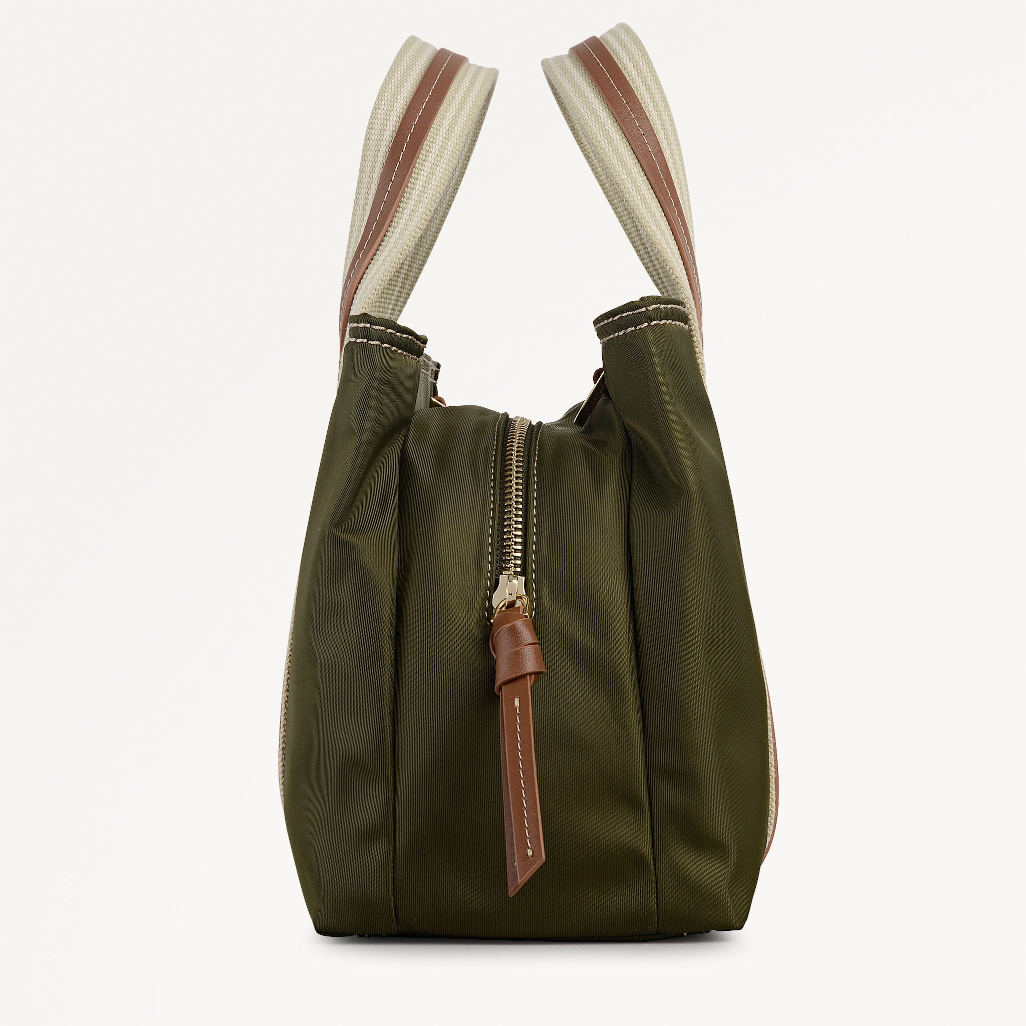 Halley Row Medium Ziptop Grab Olive - 113492