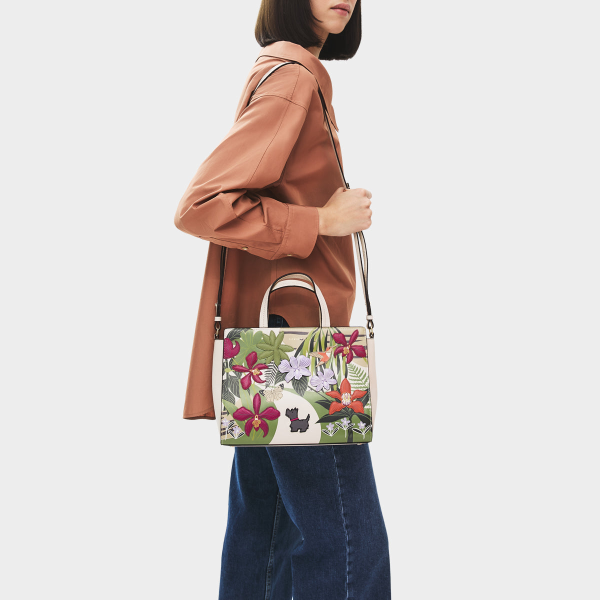 RHS Small Ziptop Satchel Salt - 113498