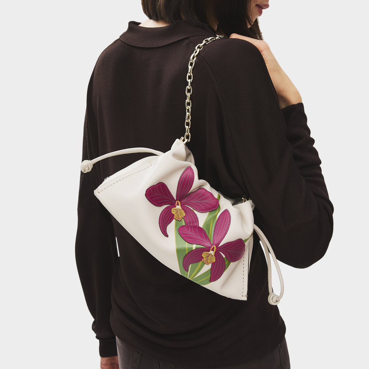 Salt Medium Drawstring Clutch Bag | RHS SS26 | Radley London
