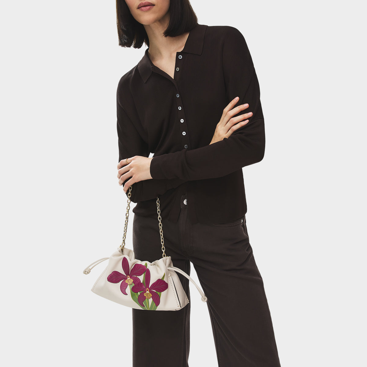 Salt Medium Drawstring Clutch Bag | RHS SS26 | Radley London