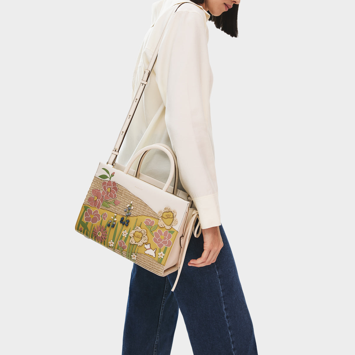 Salt Medium Ziptop Multiway Bag | Spring Blooms SS26 | Radley London