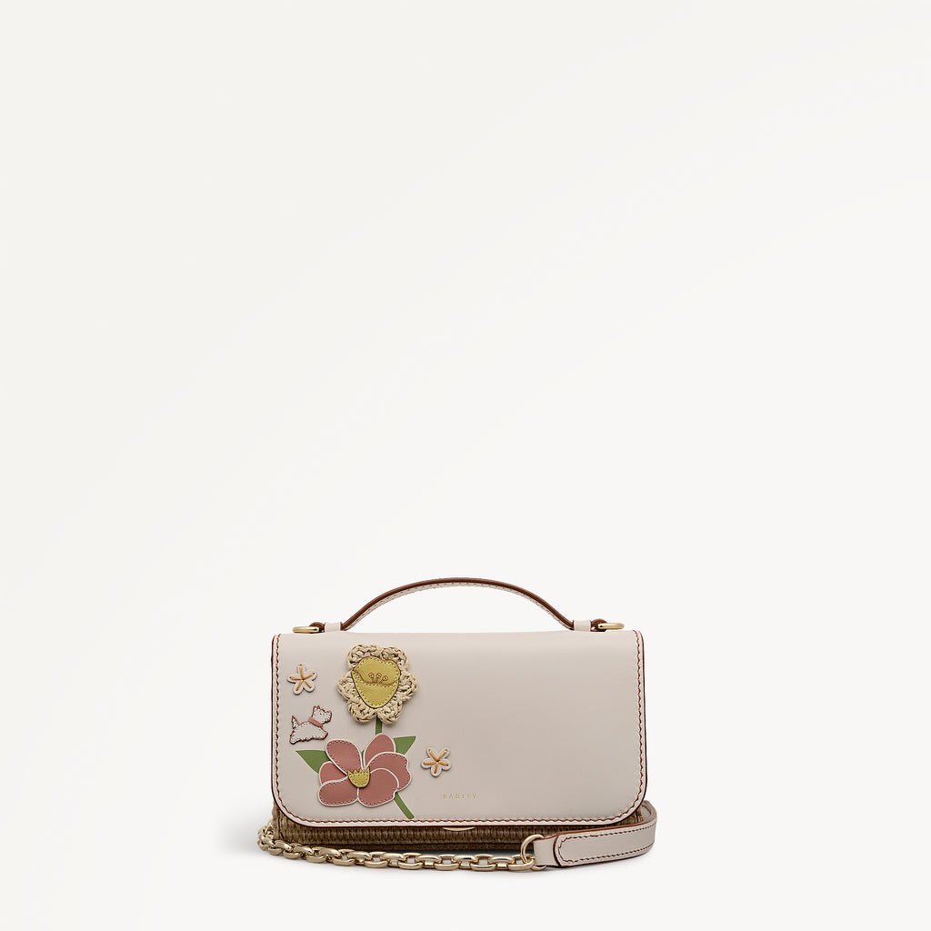 Spring Blooms Medium Flapover Cross Body Salt - 113503
