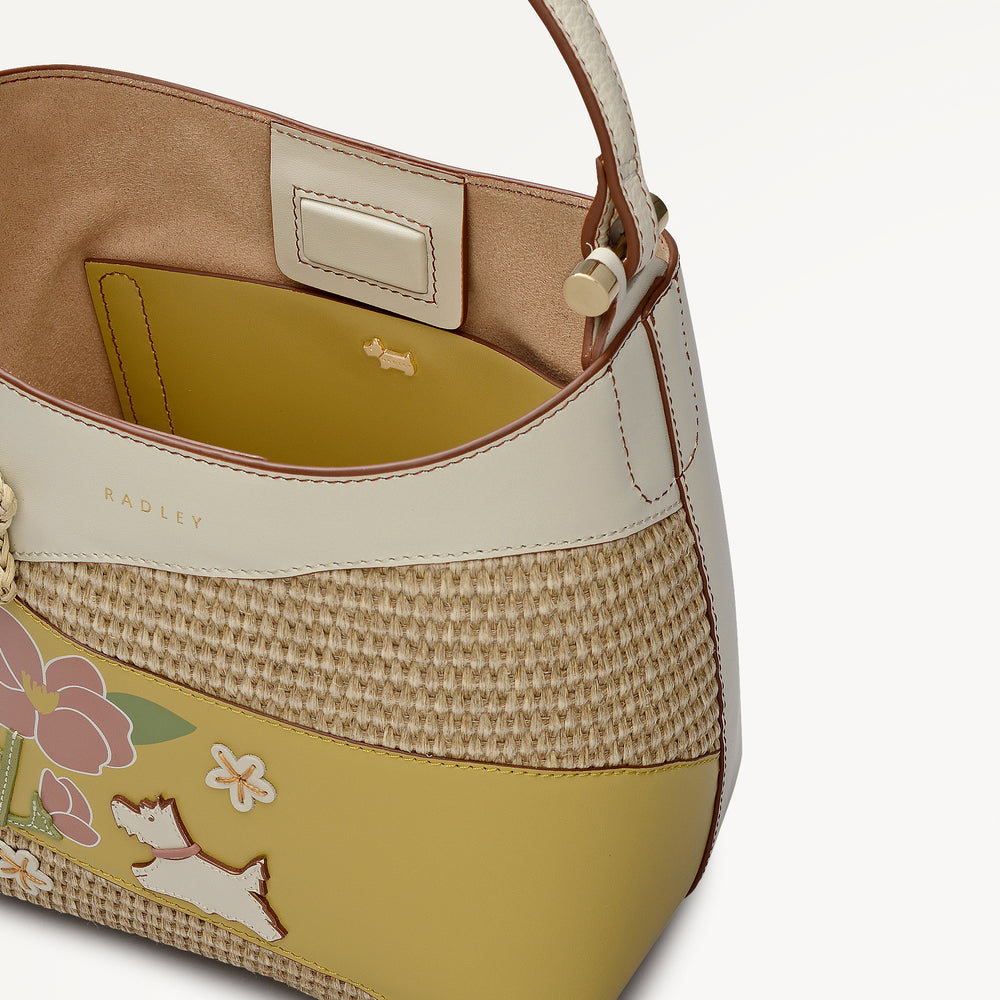 Spring Blooms Small Open Top Cross Body Salt - 113504