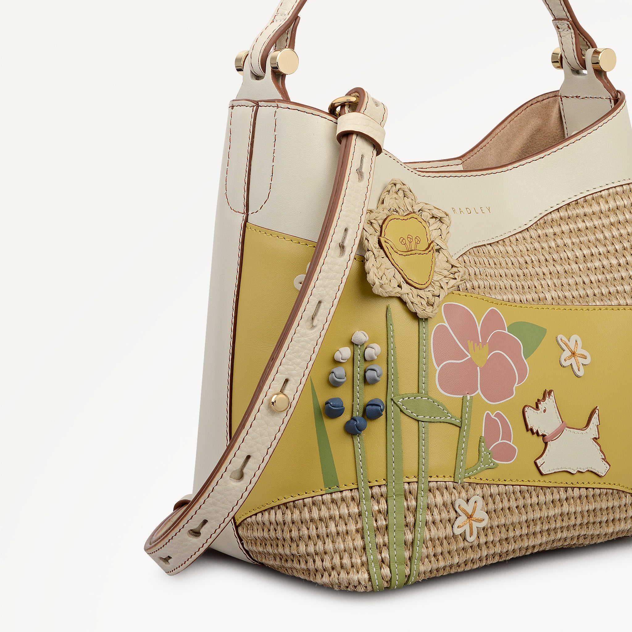 Spring Blooms Small Open Top Cross Body Salt - 113504