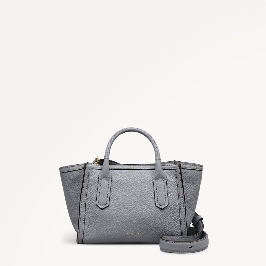 The Amelie Small Ziptop Satchel Steel - 113510