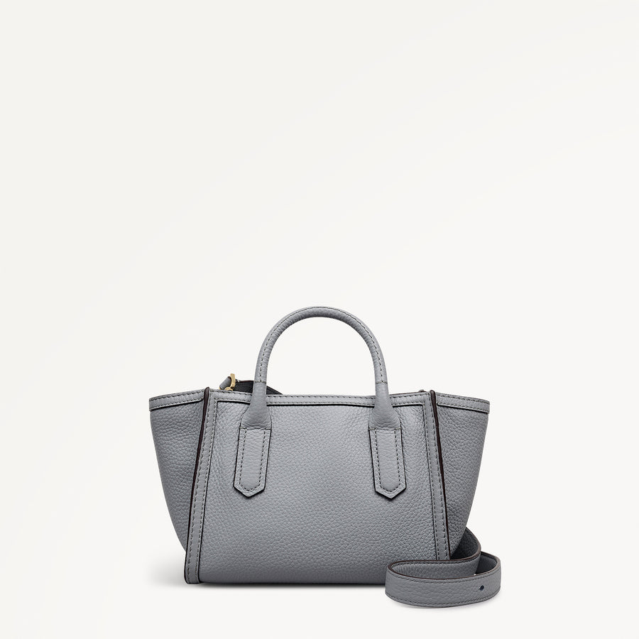 The Amelie Small Ziptop Satchel Steel - 113510
