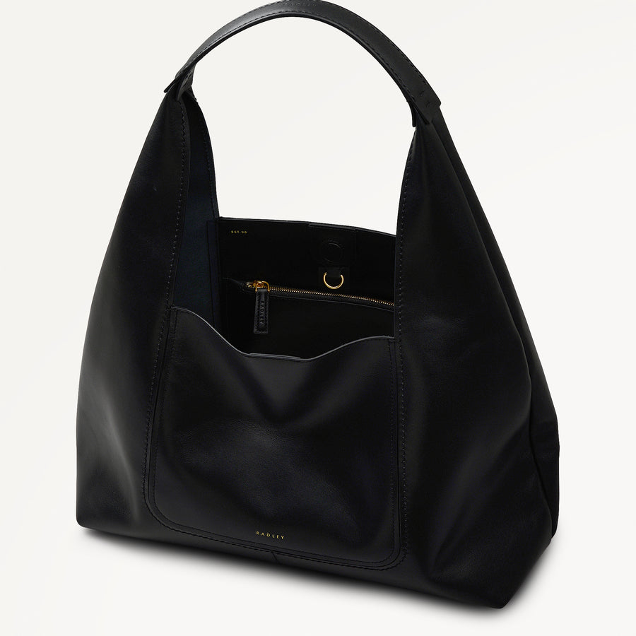 The Maudie Large Open Top Shoulder Black - 113515