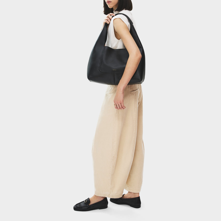 The Maudie Large Open Top Shoulder Black - 113515