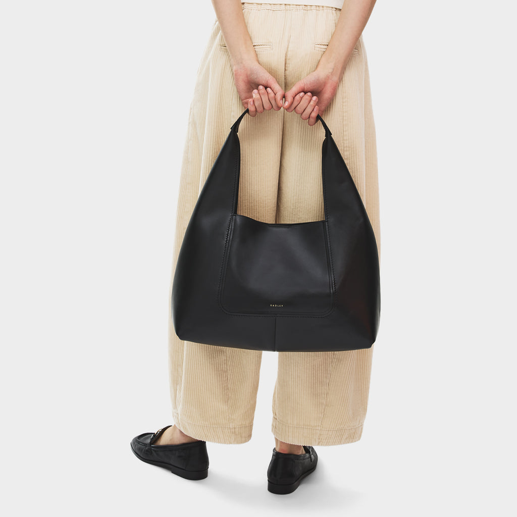 The Maudie Large Open Top Shoulder Black - 113515