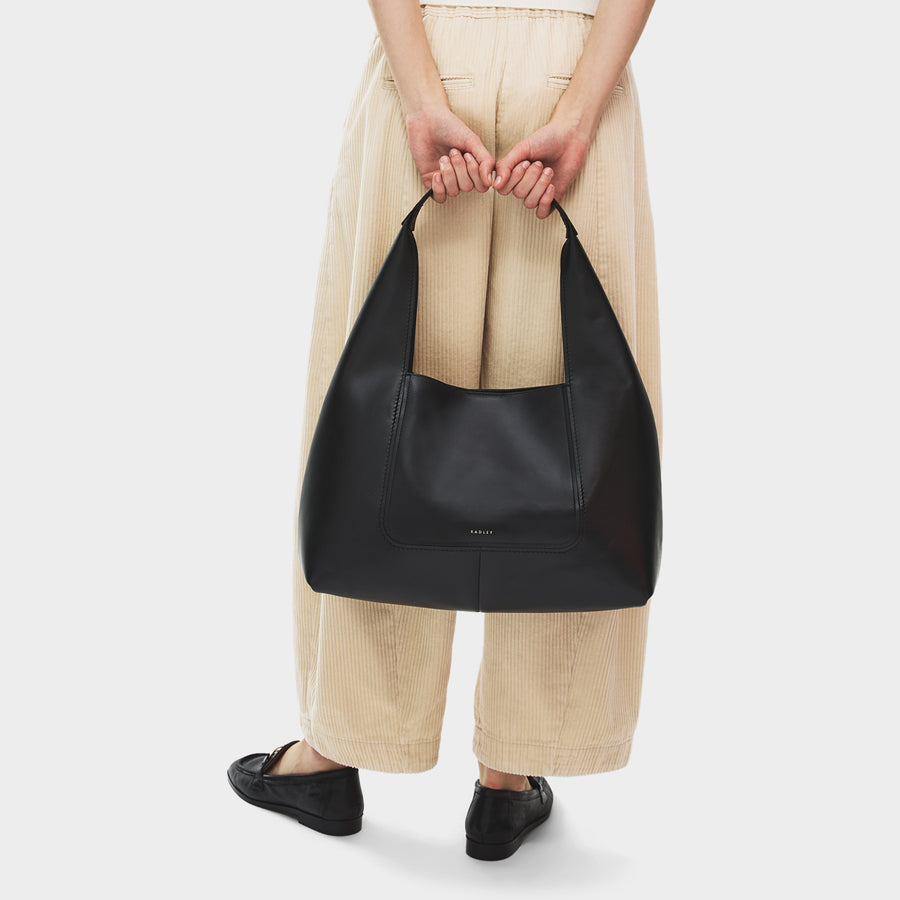 The Maudie Large Open Top Shoulder Black - 113515