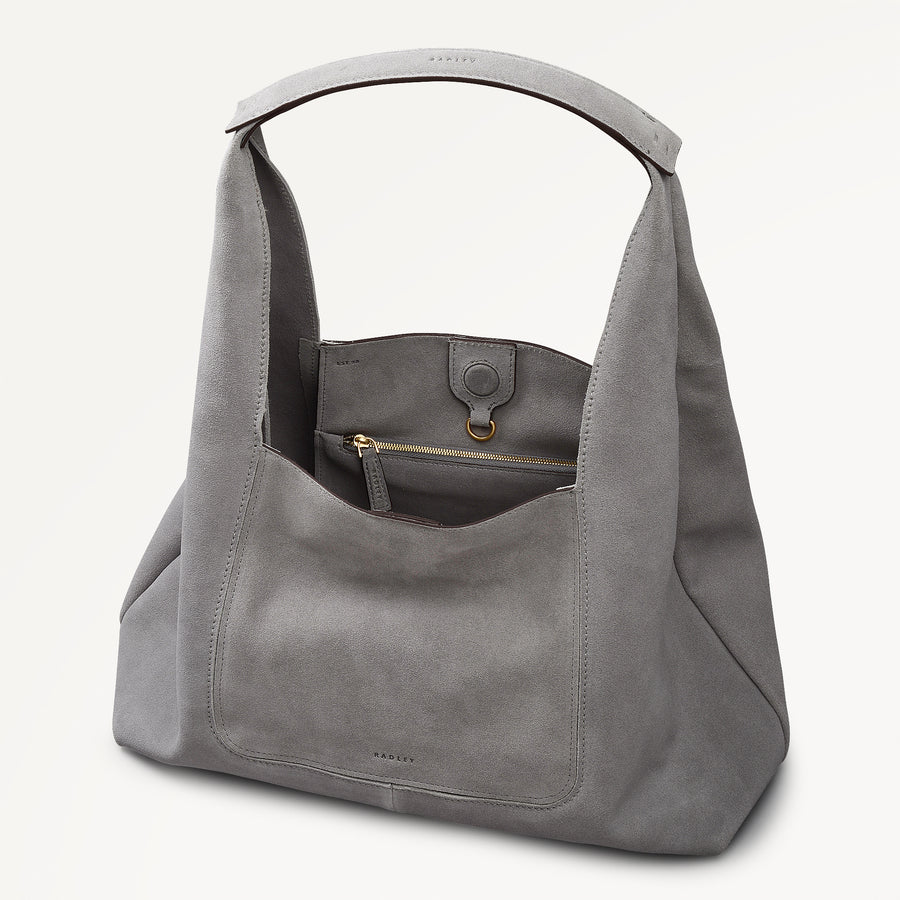 The Maudie Large Open Top Shoulder Steel - 113516