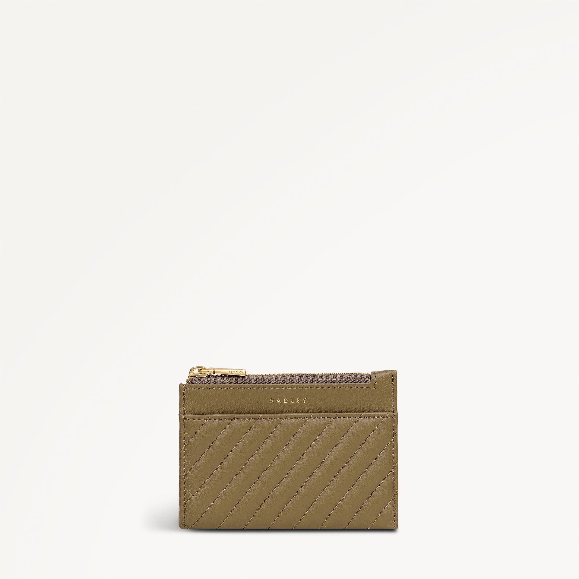 Belsize Quilt Small Zip Card & Coin Holder Acorn