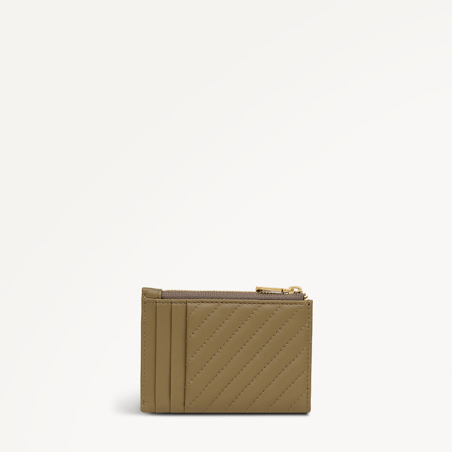 The Belsize - Quilt Small Zip Card & Coin Holder Acorn - 113527