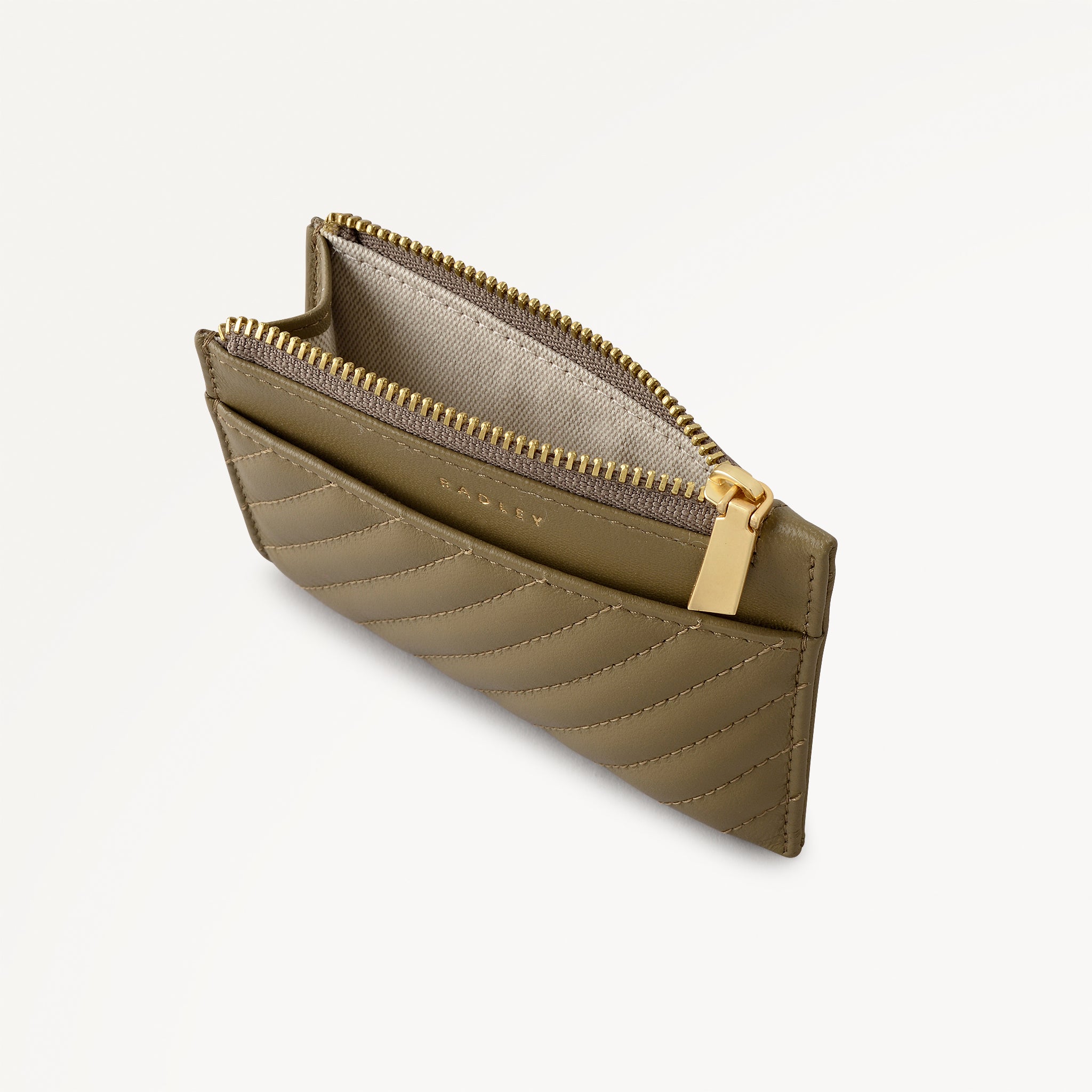 The Belsize - Quilt Small Zip Card & Coin Holder Acorn - 113527