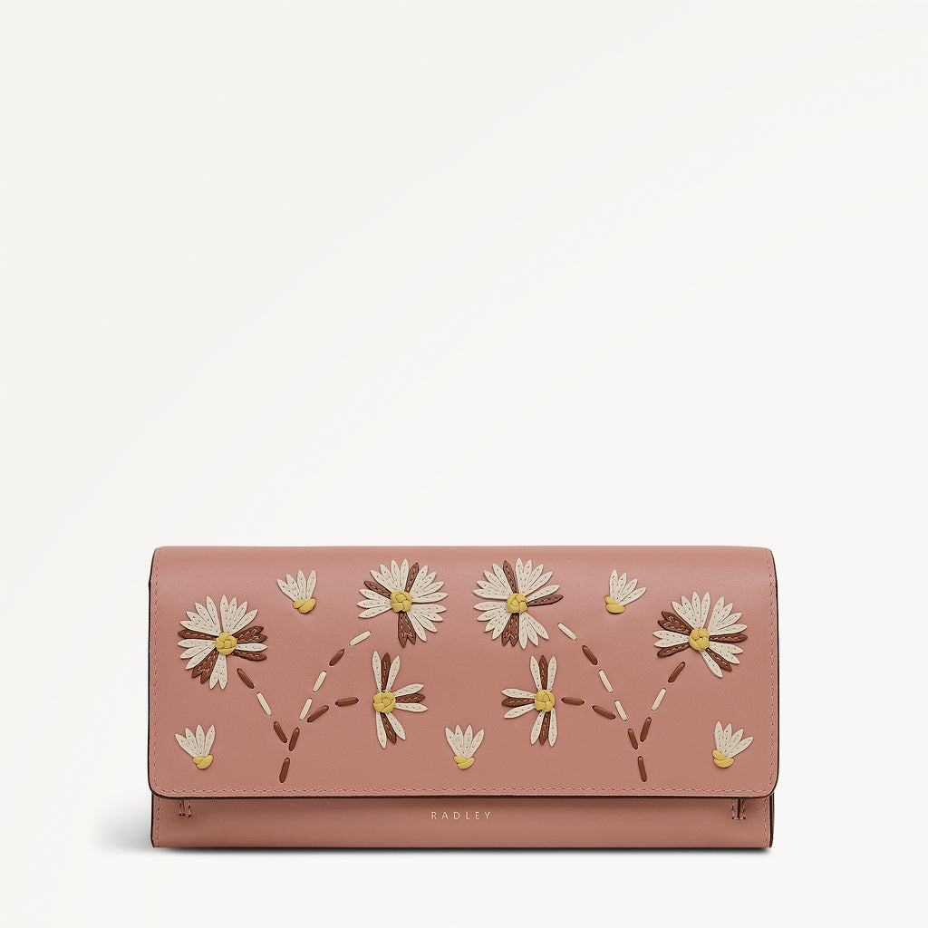 Picton Place - Floral Large Flapover Wallet Carnation - 113532