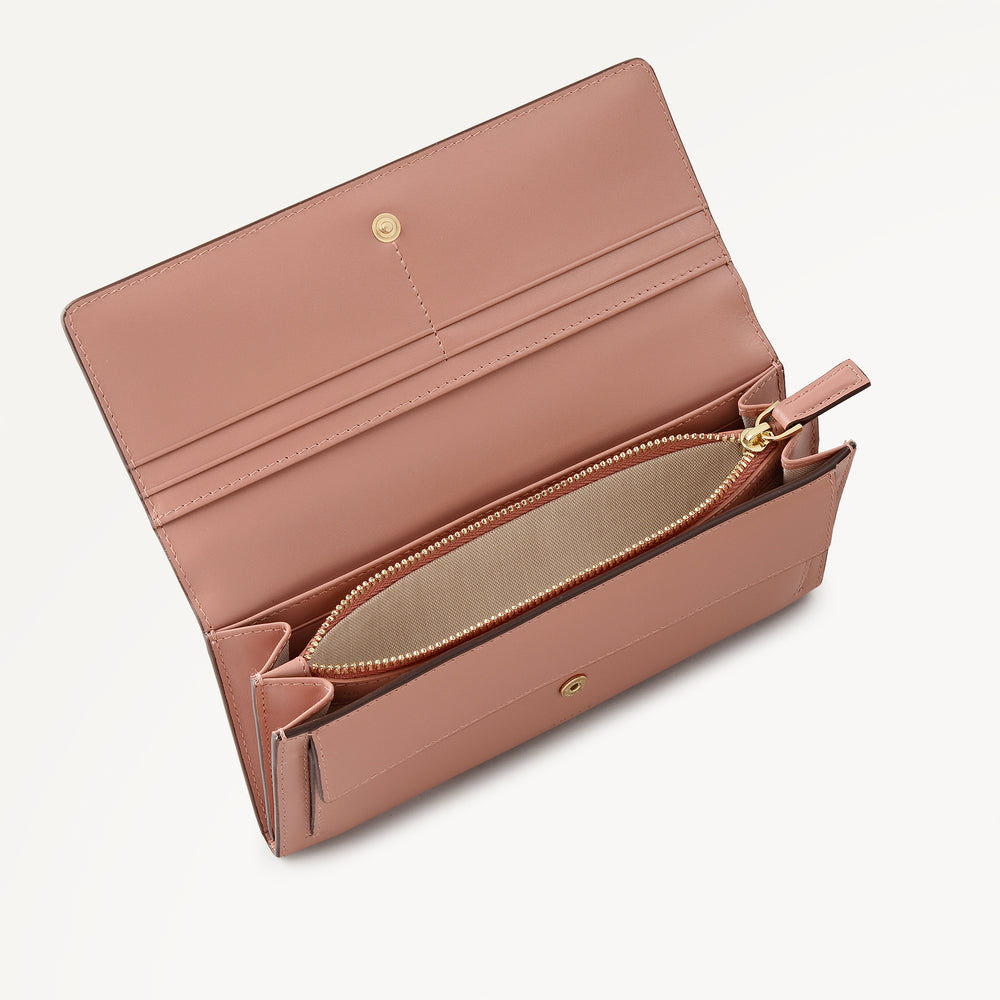 Picton Place - Floral Large Flapover Wallet Carnation - 113532