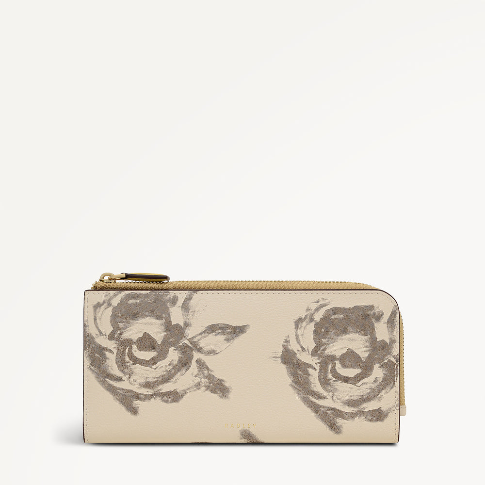 Chilworth Street - Floral Large Zip Around Wallet Salt - 113538