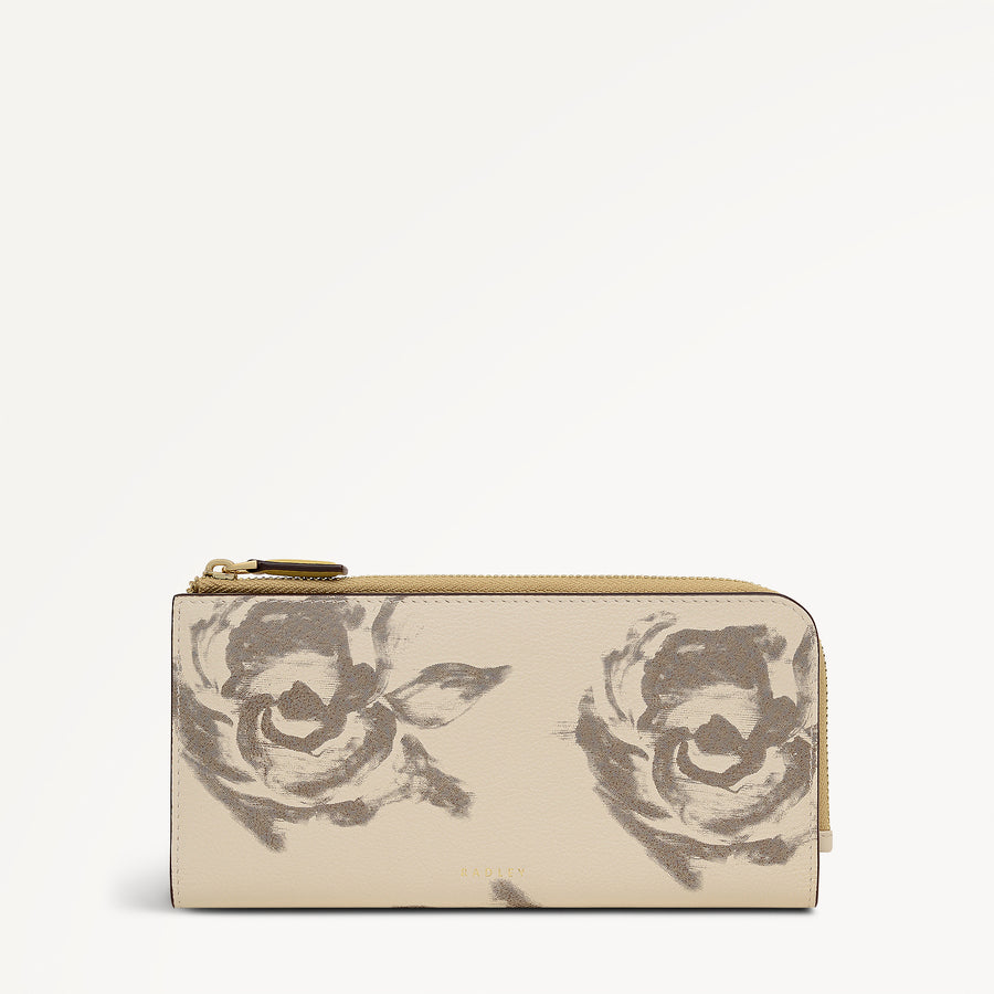 Chilworth Street - Floral Large Zip Around Wallet Salt - 113538