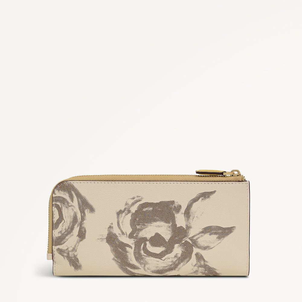 Chilworth Street - Floral Large Zip Around Wallet Salt - 113538