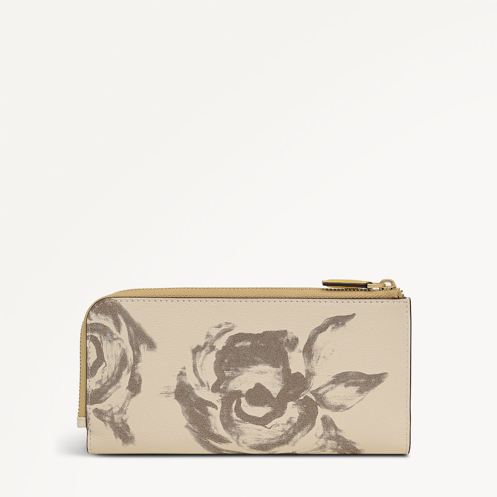 Chilworth Street - Floral Large Zip Around Wallet Salt - 113538