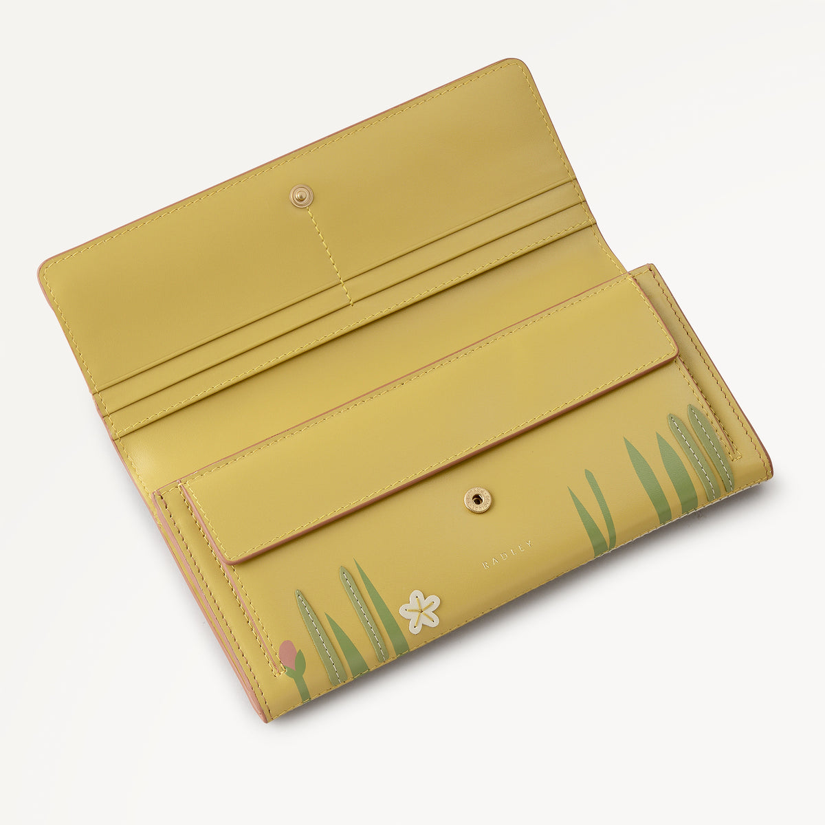 Spring Color Wallets Spring Blooms Large Flapover Wallet Salt - 113542