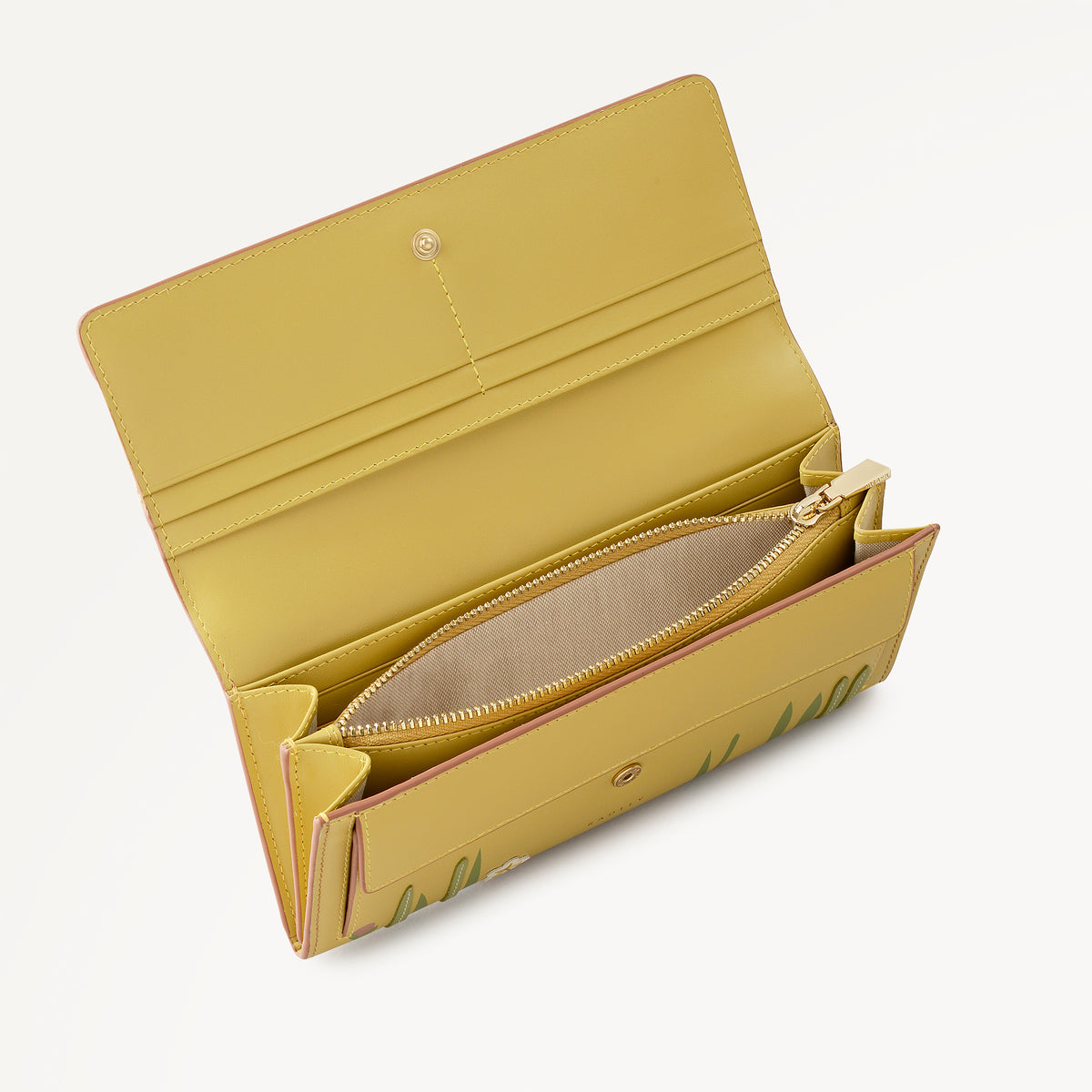 Spring Color Wallets Spring Blooms Large Flapover Wallet Salt - 113542
