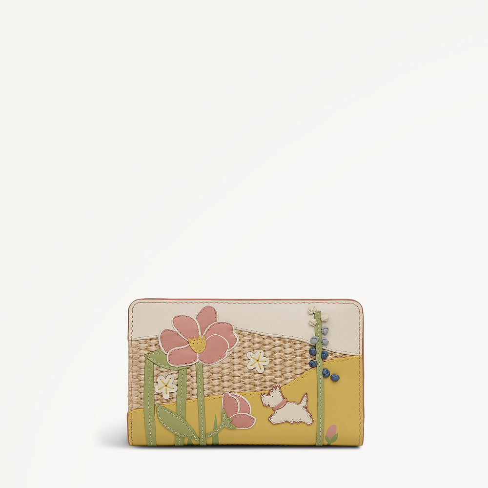 Spring Color Wallets Spring Blooms Medium Bifold Wallet Salt - RSF16002