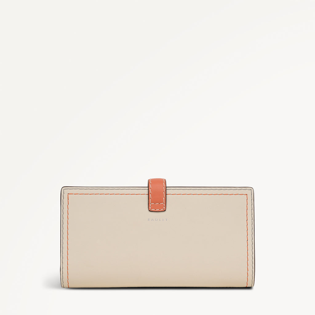 Willis Street - Colourblock Large Flapover Wallet Steel - 113548