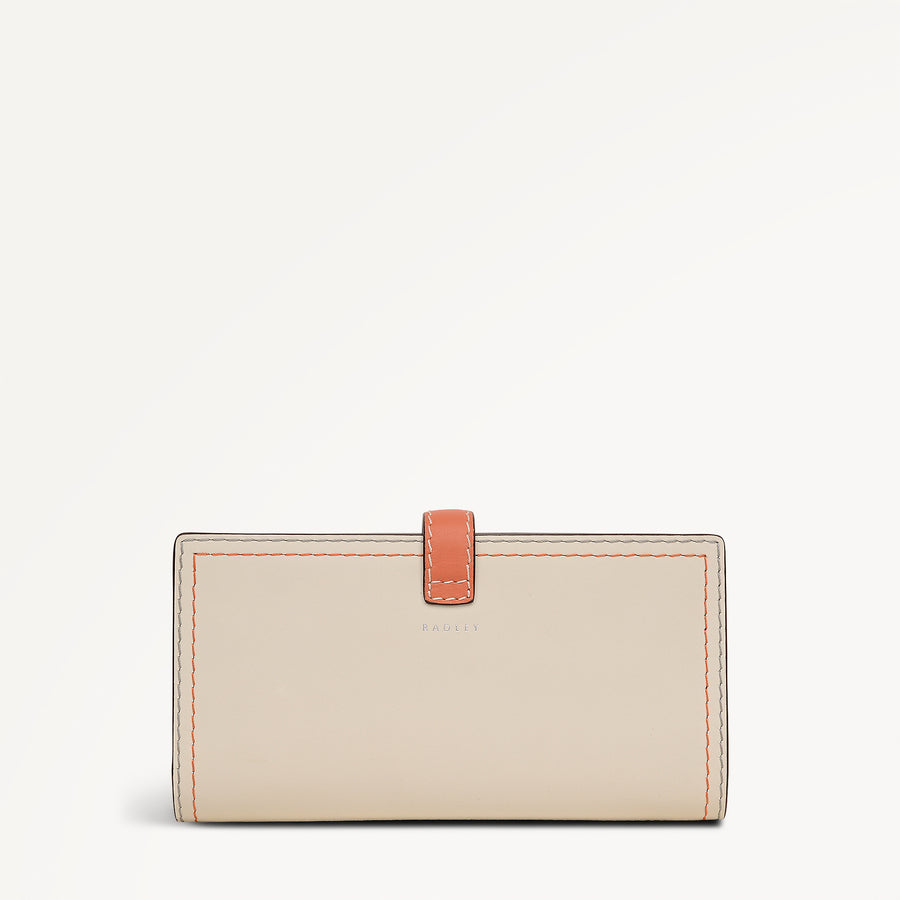 Willis Street - Colourblock Large Flapover Wallet Steel - 113548