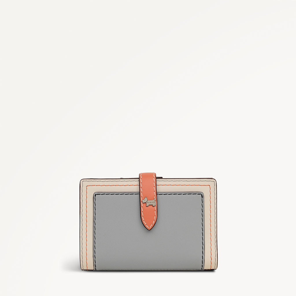 Willis Street - Colourblock Medium Bifold Wallet Steel - 113549
