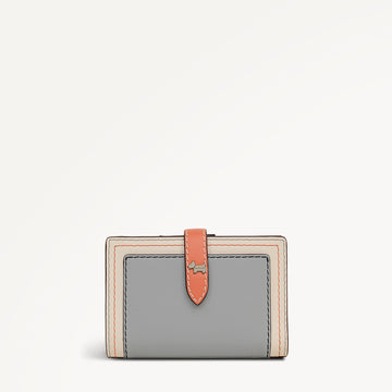 Willis Street - Colourblock Medium Bifold Wallet Steel - 113549
