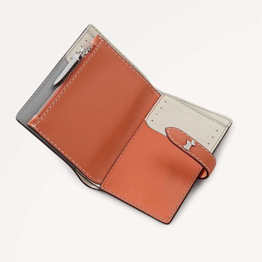 Willis Street - Colourblock Medium Bifold Wallet Steel - 113549
