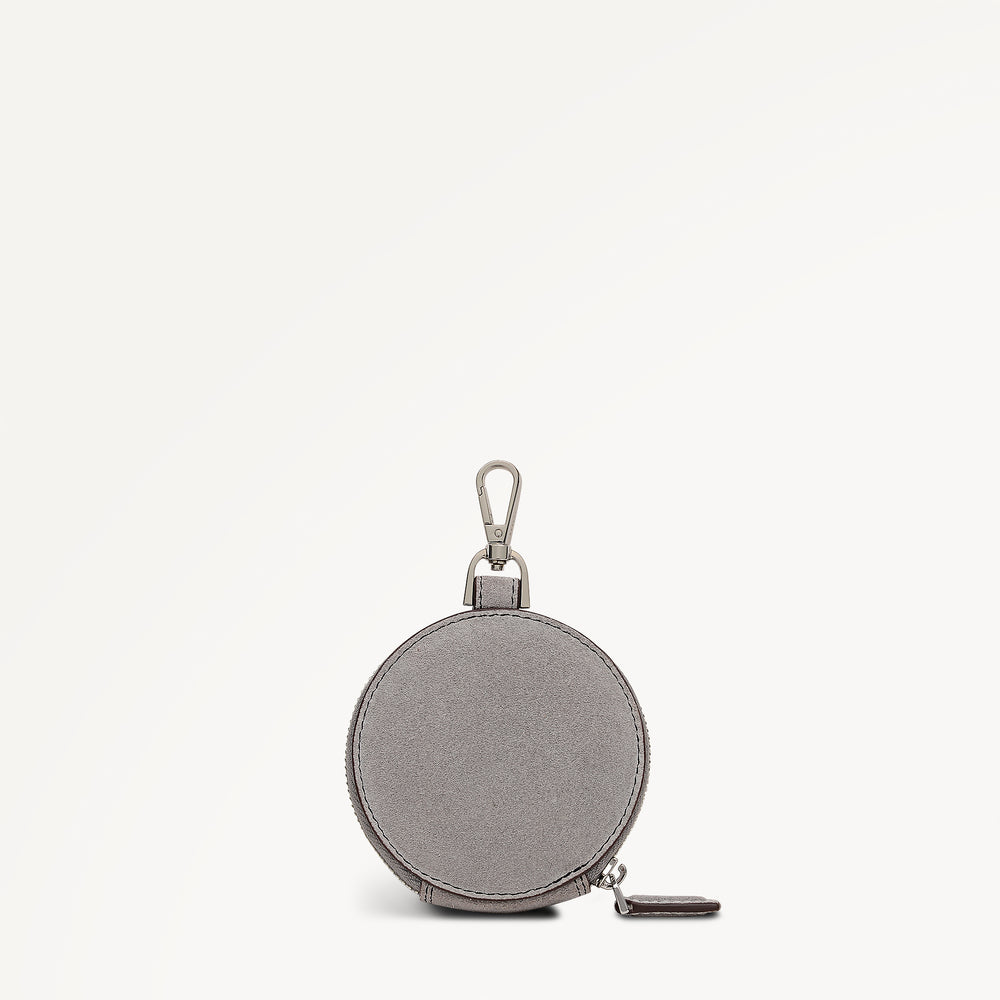 Round Avenue Medium Zip Around Coin Wallet Steel - 113556