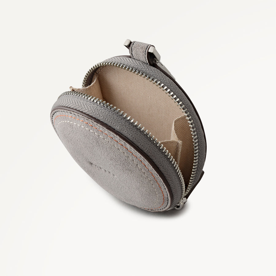 Round Avenue Medium Zip Around Coin Wallet Steel - 113556