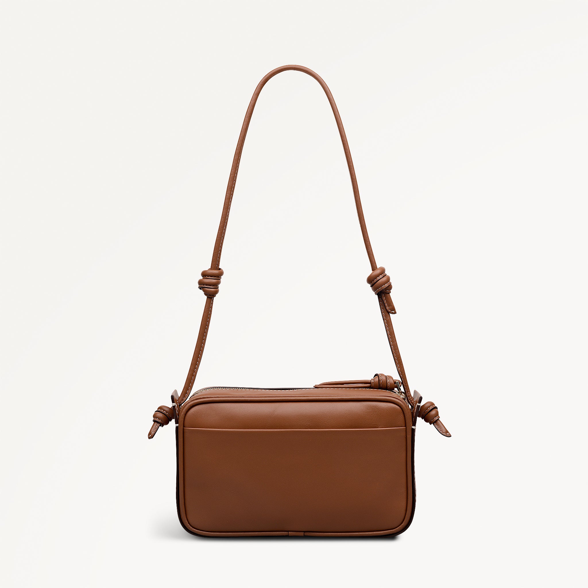 The Camden Small Ziptop Shoulder Cognac - 113560